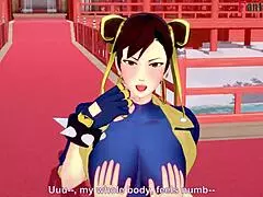 Chun-Li Blowjob and Fucking in Street Fighter Fantasy
