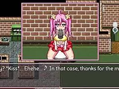Noelle Struggles Hard in Humiliating Hentai Game Scene