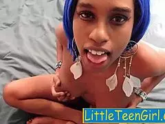 Step dad says, 'Take it rough, deepthroat my cock, you young babe'