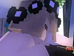 Old Video Reunion with Minecraft Porn Blowjob