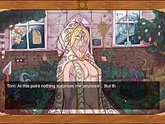 hey that magic dorm 2 psychedelic hentai game ep 1 has this weird goddess with huge monster cock in sexy outfit saving the world through 3d cartoon anime sex