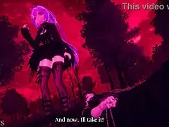 This vampire queen seduces and dominates a hunter into submission.