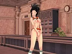 i masturbate momo yaoyorozu to orgasm