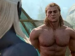 Baldur's gate 3 features detailed naked playthrough with halsin romance leading to explicit gay penis and ass sex scene without mods