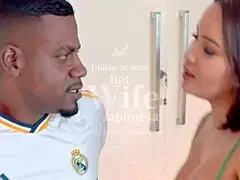 negão pounds hot wife hard while cuck watches, lina nakamura and john coffee creampie