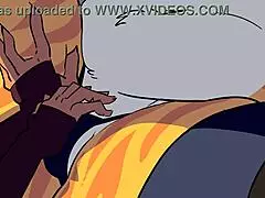 Hey, what’s up with these two girls sharing one bed in this hot hentai scene?