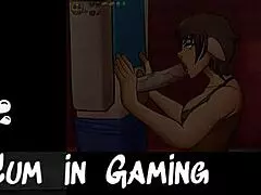 Spirit harem game girl makes master cum on big tits