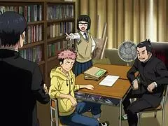 Jujutsu anime hentai with raw intense action
