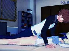 Saber, Rin Tohsaka, and Shirou Emiya in wild hentai sex! Fate Stay Night gets intense with creampie!