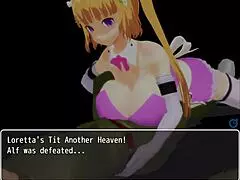 girl b hero loretta in anime cartoon scenes