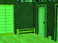 Harem hotel adventure in anime game 284