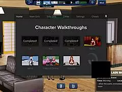 Harem hotel adventure in anime game 284