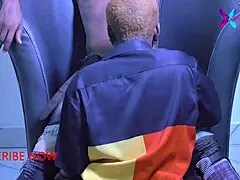 Horny Visitor Slips Into Red Sheer For Wet Action.