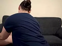 Stepsister Finds A Way To Distract Her Stepbrother Playing Video Games