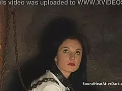 SUBMISSIVE lesbian slave WHIPPED by madame!