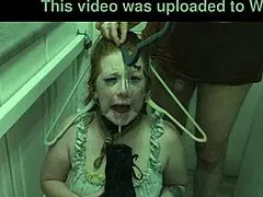 slut eats cum from boot?