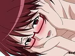 Bustig hentai-tjej går wild med okensurerad bröstvårt action