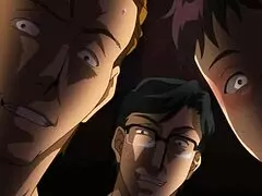 ¡Guau! Profesora anime caliente lo toma por el culo en un gangbang salvaje - 03