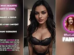 Ai-generated babes pose in lingerie photo collection