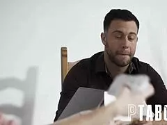 Skye Blue Seduces Seth Gamble Despite Fiance's Cold Feet In Forbidden Encounter.