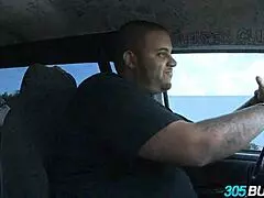 Look at this short redhead teen fucking for cash in public humiliation!