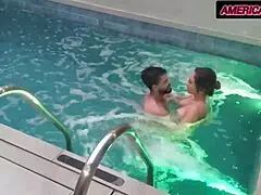 Woman Wants to Fight But Calms After Pool Fuck!