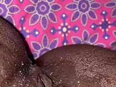 hey, ebony slut gets creampie from bbc