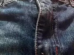 Man, this young slut with tiny tits walks out in shorts no panties, check her hairy pussy!