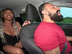 במכונית עם לוקאס זאד ואן קריסטלי בישבן צר