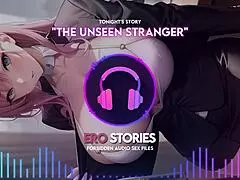 Ero stories whisper seductive healing with unseen stranger in anime