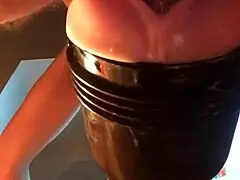 yo, check me banging this fleshlight in homemade vid