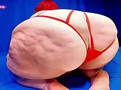 fat bbw mommy shakes and spreads huge ass for pussy fart fetish