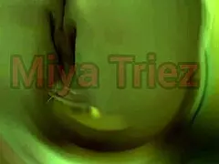 miya triez performs teasing strip tease with pov fucking