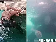 Submission with Helen Star in Underwater Oral Vibrator Play