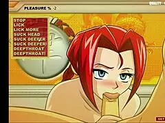 Girl says, 'Suck my hentai cock!'