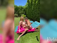 Big titty milf kianna dior gets oiled up and lets victor ray fuck her huge tits