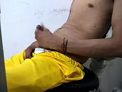 Horny Latino reveals big dick