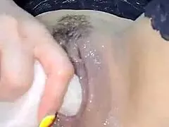 omg, la coneja rabitquicky, this busty blonde squirts tons with toy n fingers!