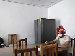 Housemaid Sensually Gropes Herself With Dildo!