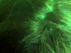 transsexual shemale giving oral blowjob in casual scene