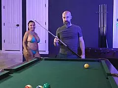 sloppy blowjob from mature asian milf with big tits during game night 😏