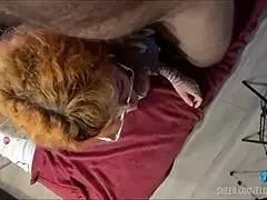 Wild Latina Calls for Live Blowjob and Goes All Out