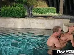 Poolside Milf Gets Pussy Dominated By Huge Cock In Sensual Outdoor Blowjob!