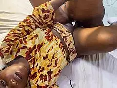 Skaly, the Pornstar, Gets Intensely Drilled by Her Husband on the Bed.