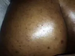 This chocolate BBW shows off her big fat ass.