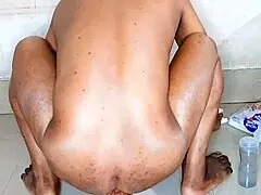 Cute Latina caged sissy gets cuckolded