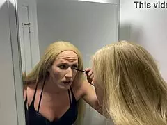 Full Crossdressing Transformation Caught on Camera