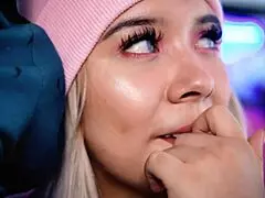 Colombian Blonde Loves Sucking Stepbrother’s Cock Live!