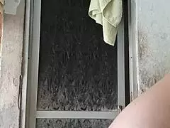 I-I can't believe this innocent girl bathing, spy camera caught it all!