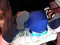 Roberta's strong foot odor teasing me so much!